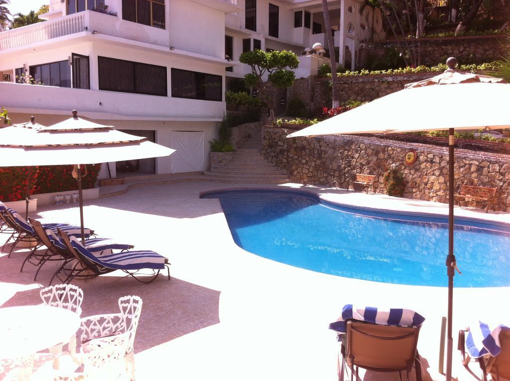 Villa Guitarron Gran Terraza Vista Espectacular 6 Huespedes Piscina Gigante Акапулко Стая снимка